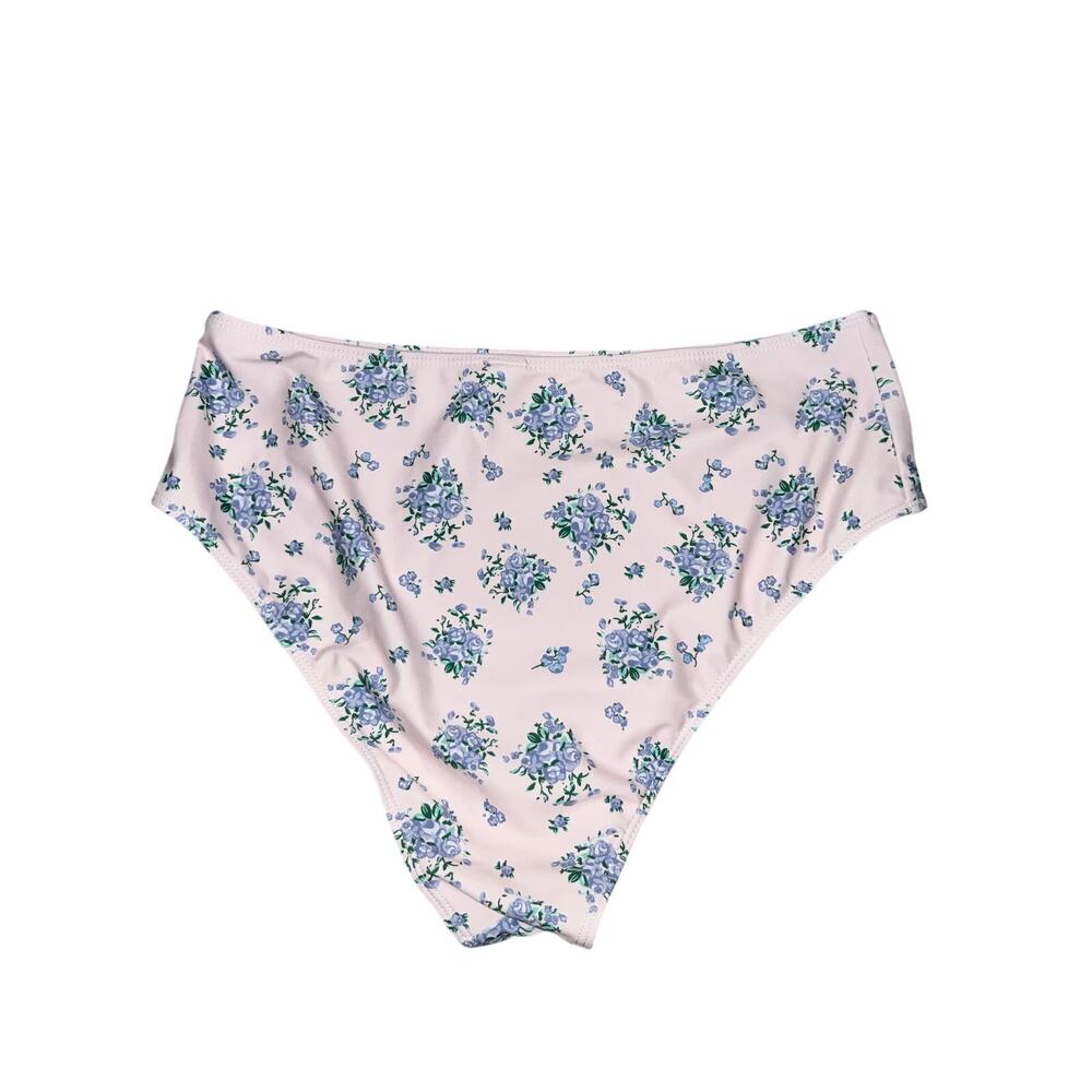 Cider Pink And Blue Floral Bikini Bottom Size XL